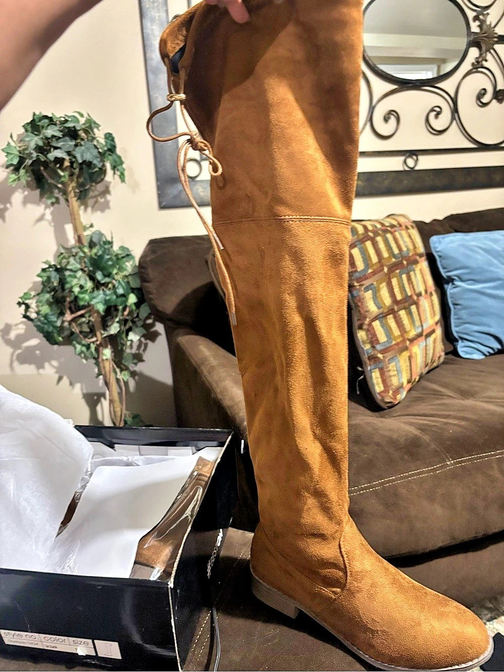 Olympia Over-the-Knee Suede Boots US 10 Like New